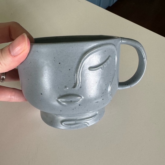 Blue Face Anthropologie coffee mug - Picture 4 of 4